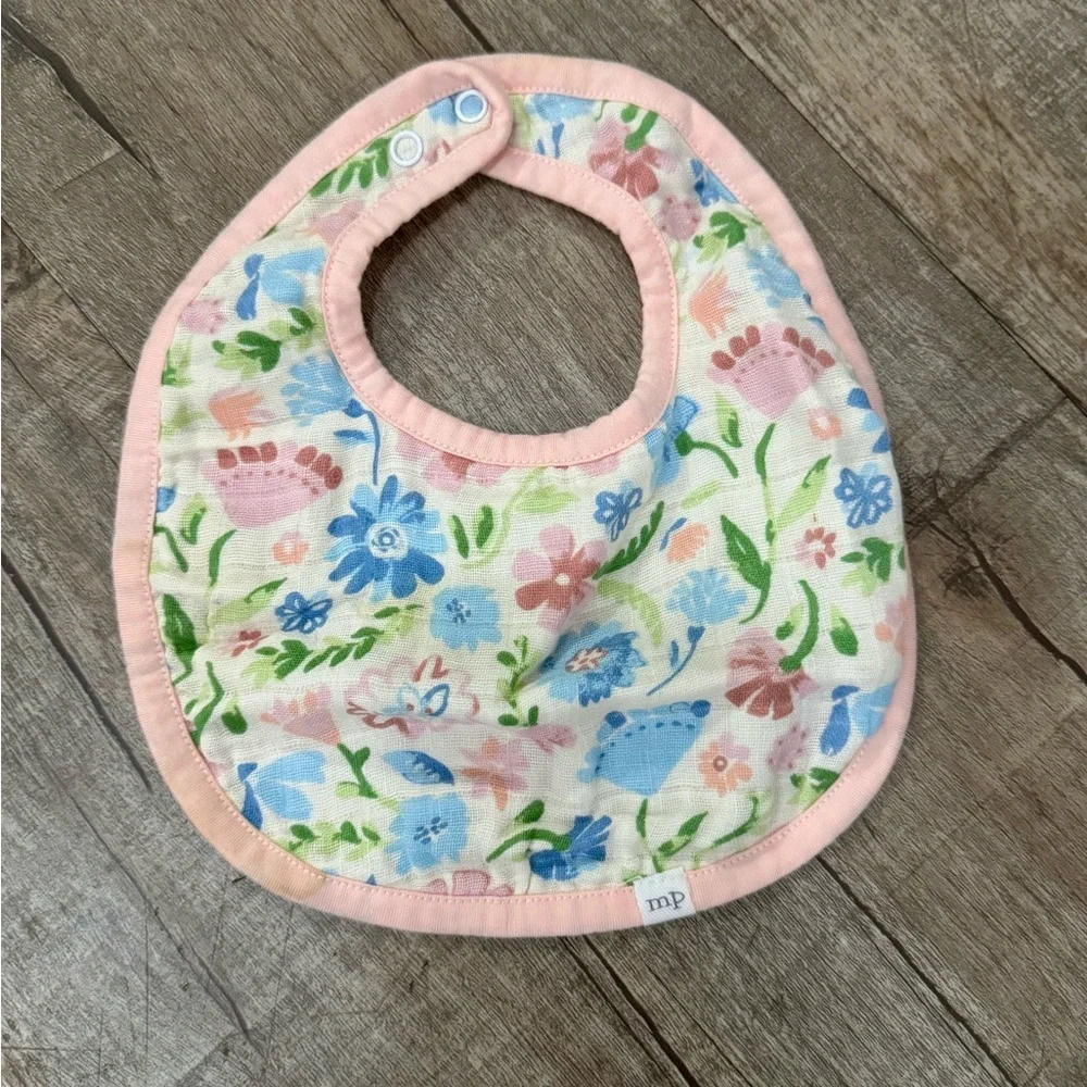 Mud Pie Baby‎ Girl Floral Bib Set (3 Pack) Velcro Closure